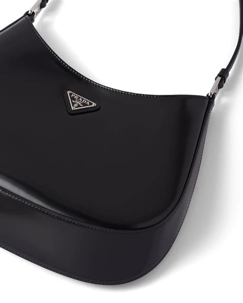 Prada Cleo Leather Shoulder Bag .